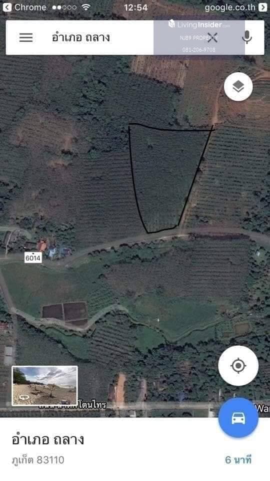 Land for sale in Phuket Province, 13 rai 1 ngan, for sale in Thalang District, Phuket Province, near Lotus Thalang, Ton Tai Waterfall, yellow area, peaceful and private, suitable for making villas, hotels, hospitals, etc. If interested, you can try. - image 5