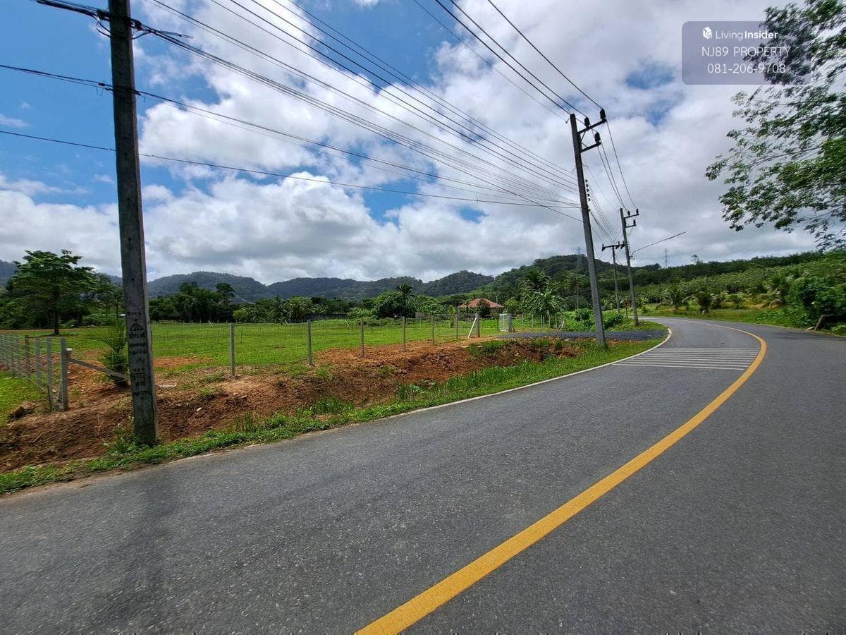 Land for sale in Phuket, 1 rai 3 ngan 63.2 sq m. Whole plot for sale, Thalang District, Phuket Province, near Thepkrasattri Road, near Lotus Thalang, green zone area. Omlom mountain view, beautiful land, suitable for making a pool villa, luxury accommodat - image 2