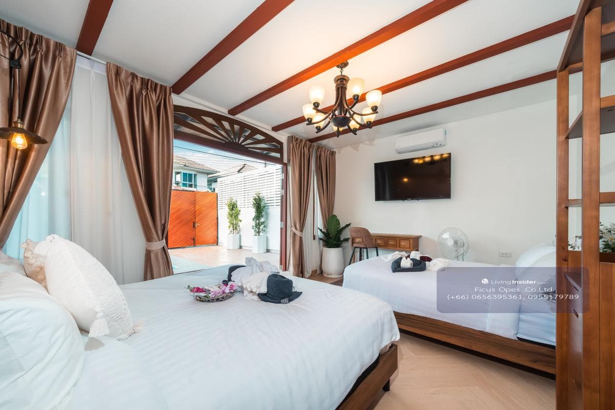 Pool Villa 6 Bedrooms Big Pool 8*4 M. Prime Location in BangTao Phuket For Sale, Rent. Installment Payment applies. - image 34