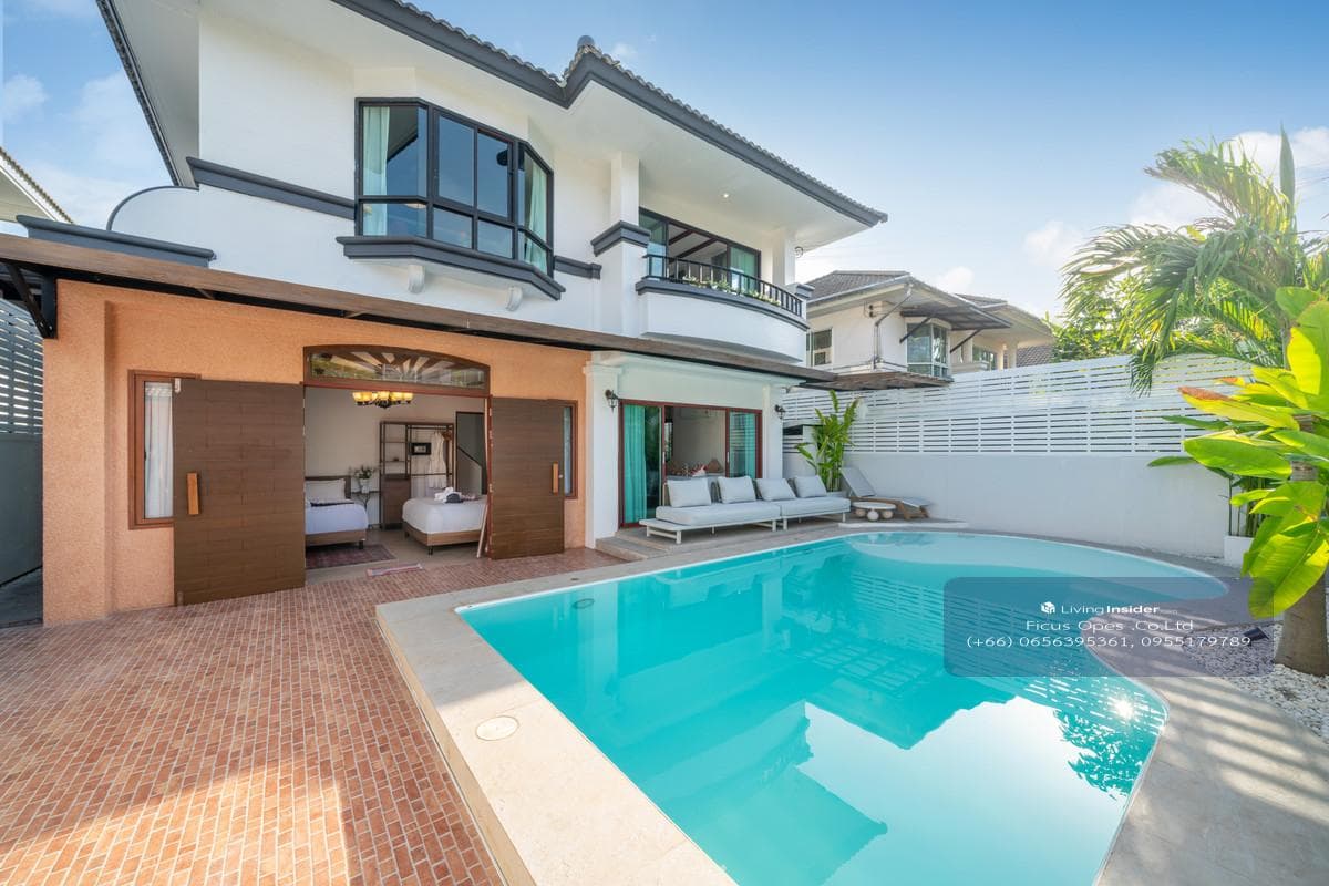 Pool Villa 6 Bedrooms Big Pool 8*4 M. Prime Location in BangTao Phuket For Sale, Rent. Installment Payment applies. - image 9