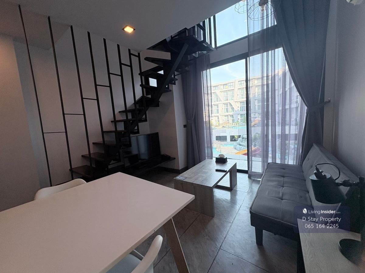 Best Price ✨ For rent Utopia Naiharn Loft style, very beautiful room, swimming pool view. Free cleaning 1 time/week
