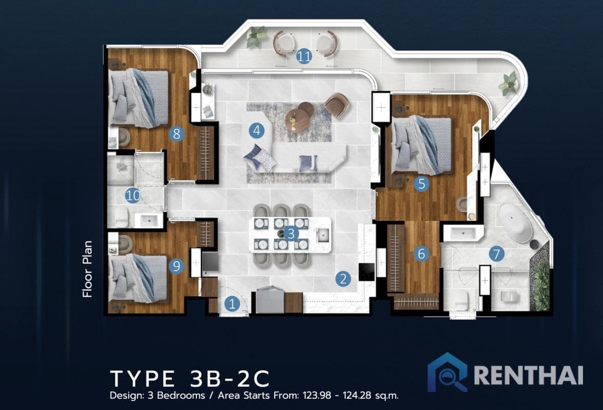 For sale condo 3 bedrooms at Botanica Hythe - image 5