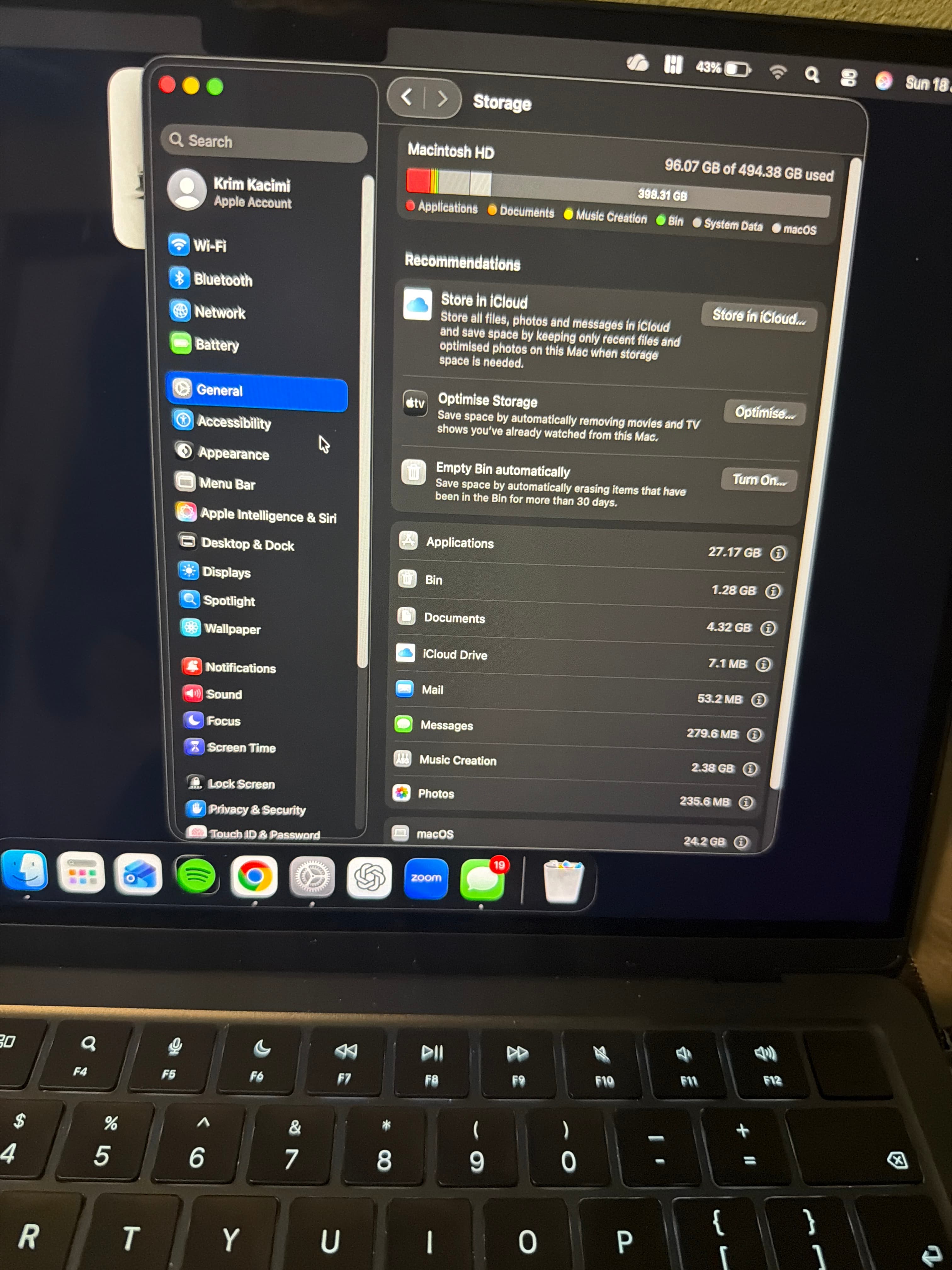 Bought macbook last year brand new, only used a little bi...