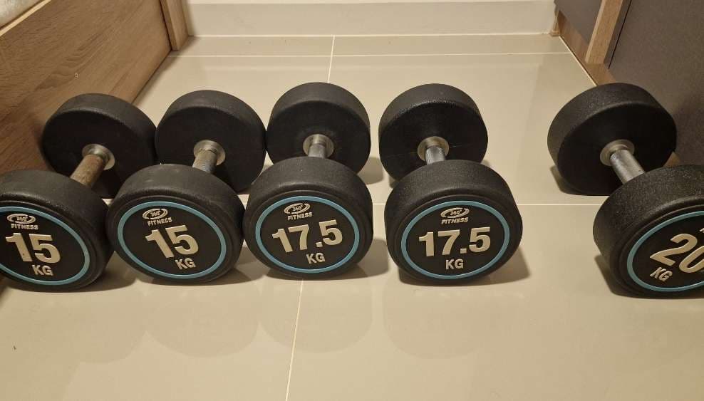 home gym power tower + set dumbbells