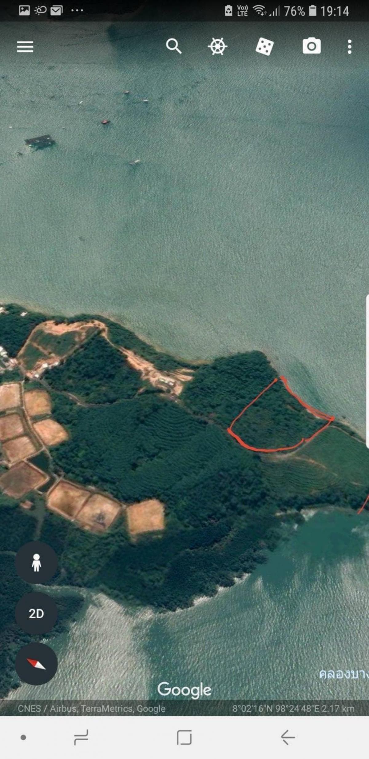 Land for sale next to Ao Po Beach, Thalang District, Phuket Province, with title deed, total area 26 rai. - image 4