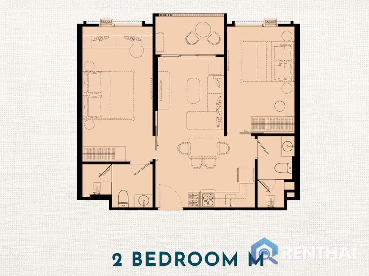 Luxury 2 Bed Condo at The Title Serenity Naiyang, Pool, Gym, Sauna - image 5