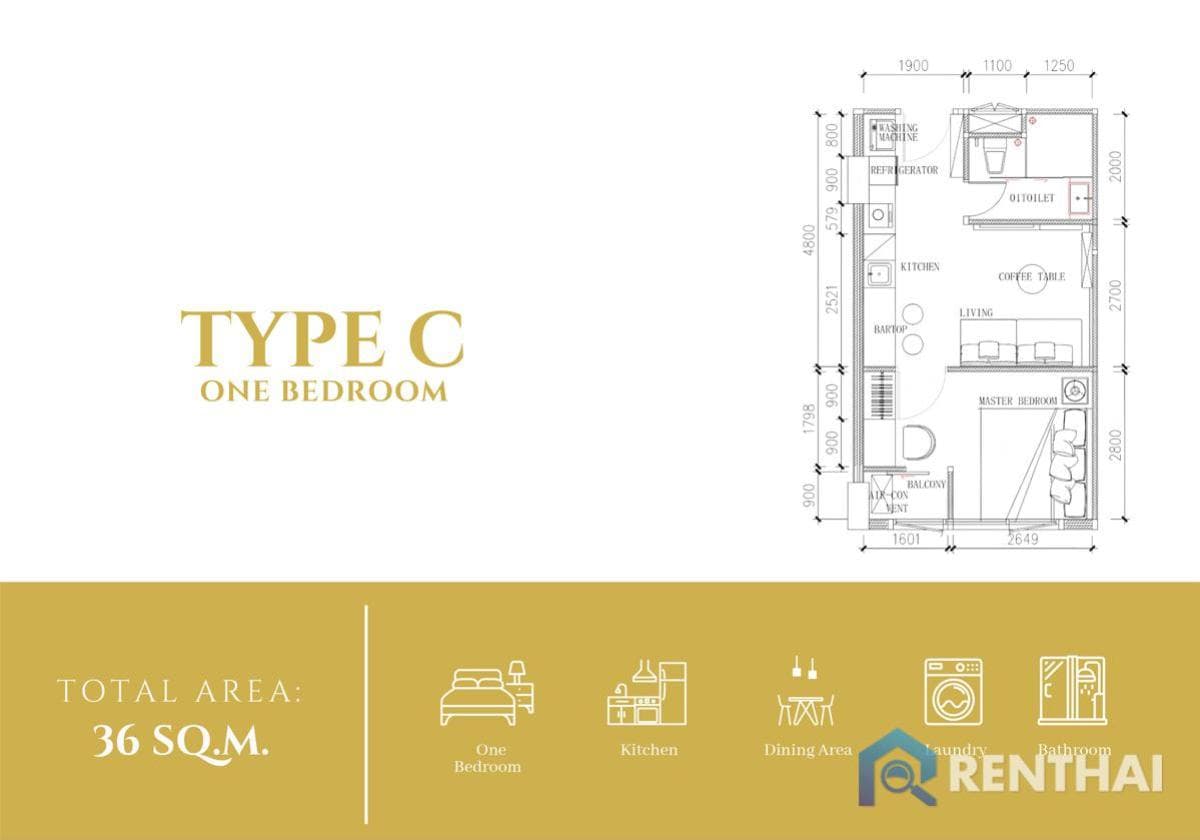 Capri Residence Bang Tao: 1bed Condo, Private Pool, Furnished - image 5