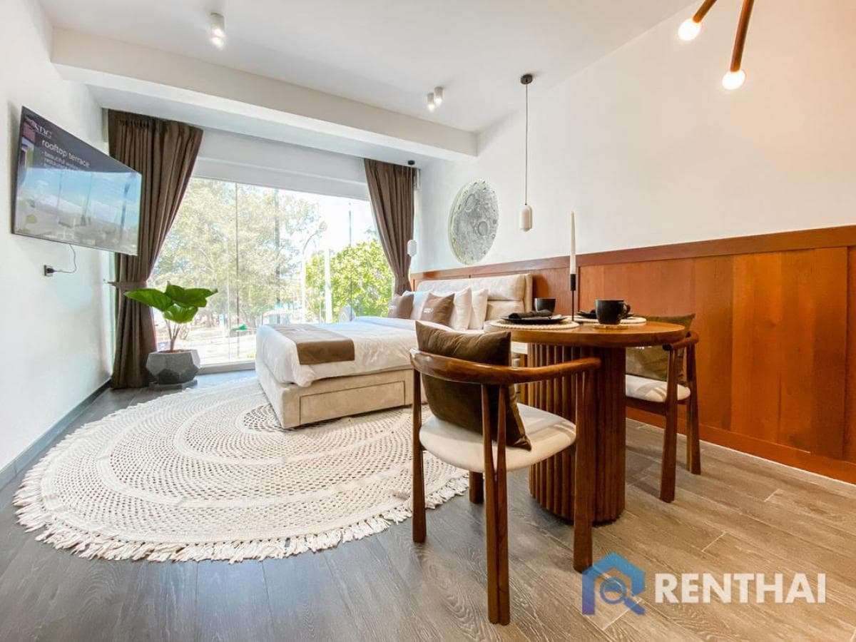 Sunny Moon Studio Condo in Phuket: Fully Furnished + Pool, Gym & Parking