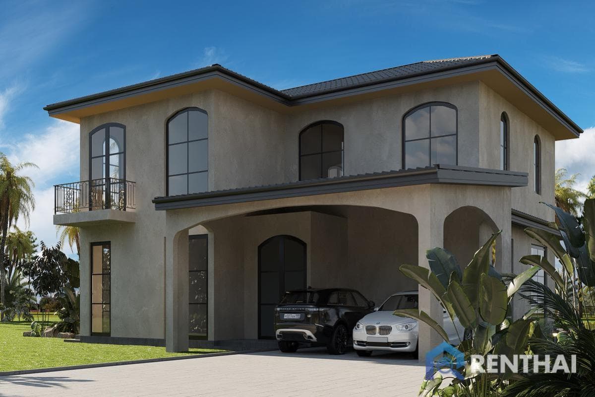 3bed 9 Nile Residence Villa in Phuket with Pool, Garden, Furnished Kitchen