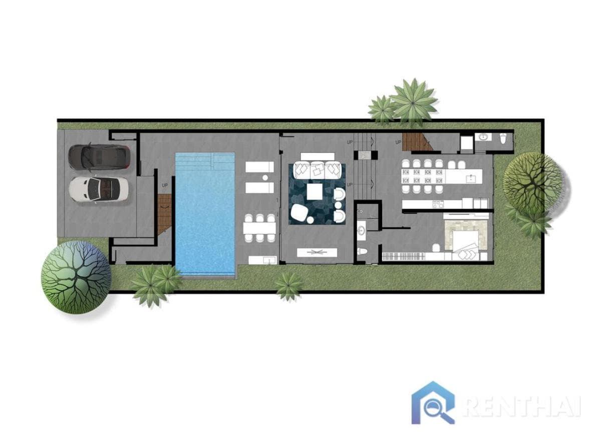 Just 5 minutes from Kamala Beach. Modern 2-story villa offers 4 bedrooms, 5 bathrooms, and a private pool - image 5