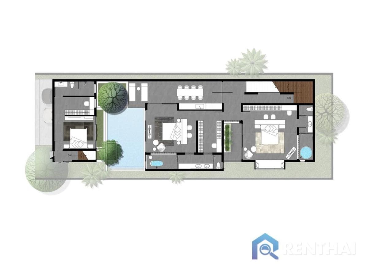 Just 5 minutes from Kamala Beach. Modern 2-story villa offers 4 bedrooms, 5 bathrooms, and a private pool - image 6