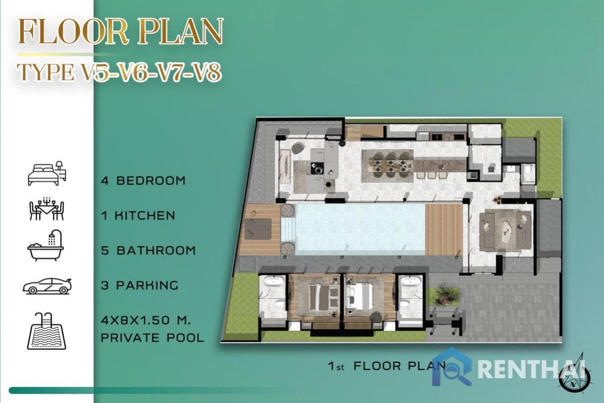 For sale house 4 bedrooms at Chalong - image 5