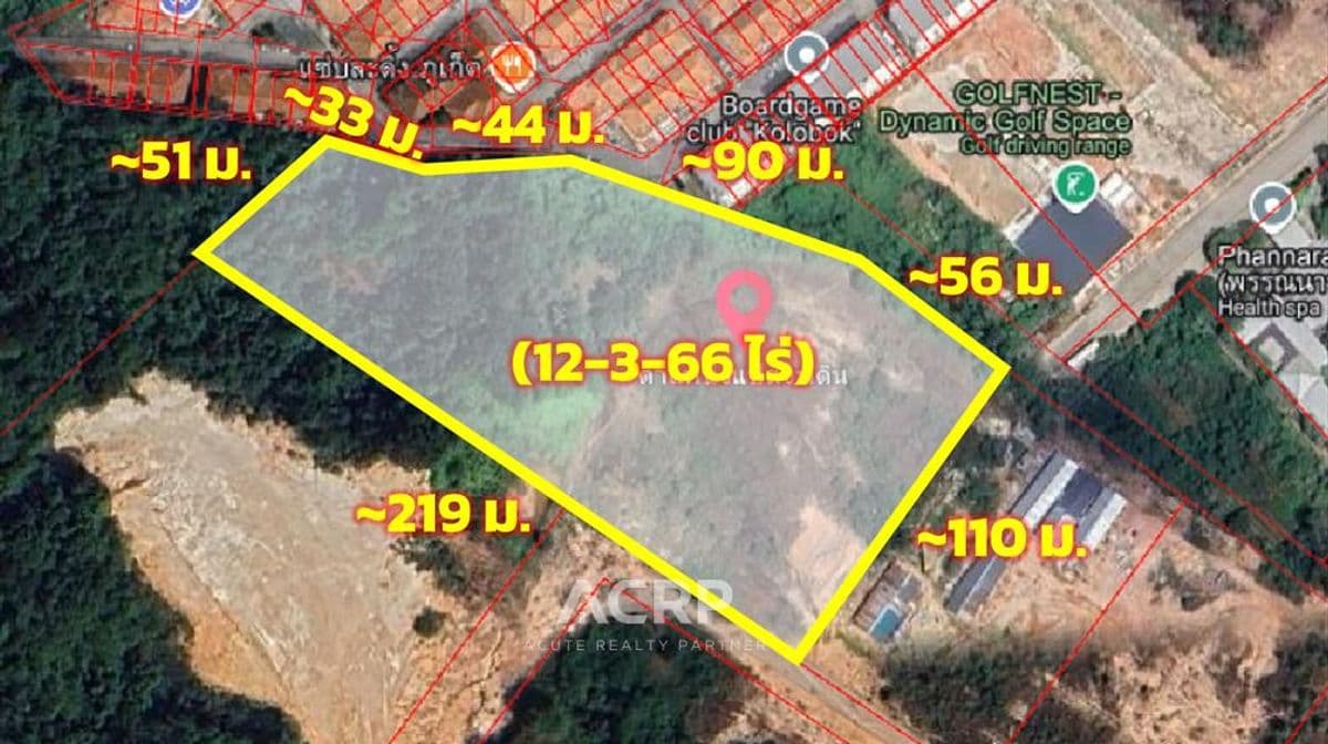Prime Land for Sale in Central Phuket Behind Central Festival Mall