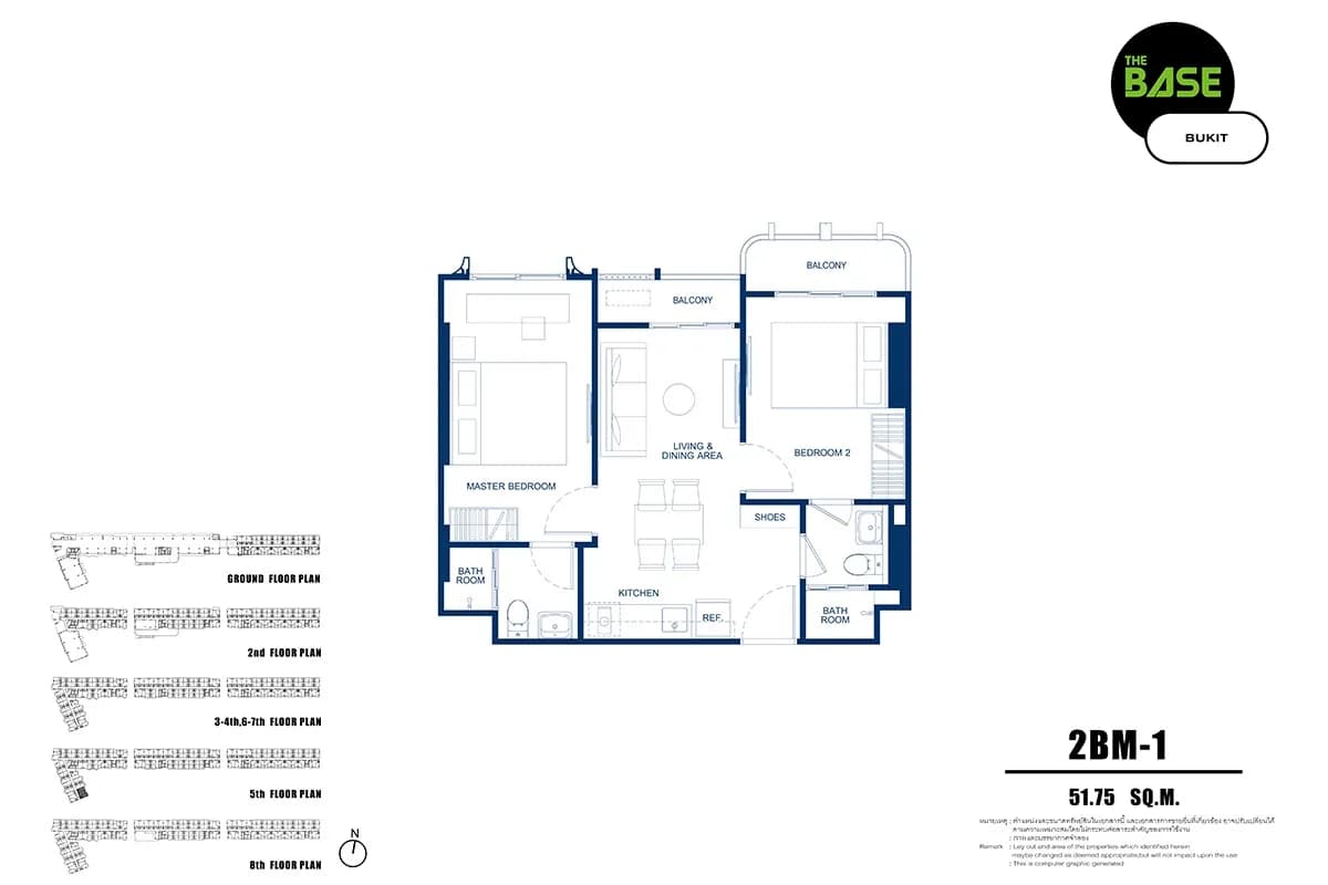 2 Bedroom Condo for sale at THE BASE Bukit  U5353102 - image 6