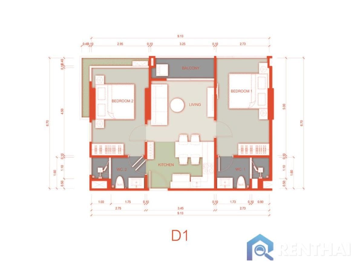 For sale condo 2 bedrooms at Arise Vibe - image 5