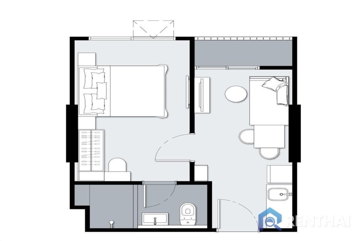 Well-planned 1-bedroom layout (29 sqm) with smart use of space, move-in ready! - image 5