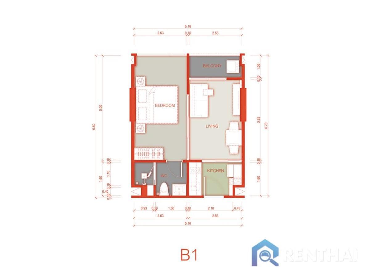 1 Bedroom Brand New near Bangtoa Beach - image 5