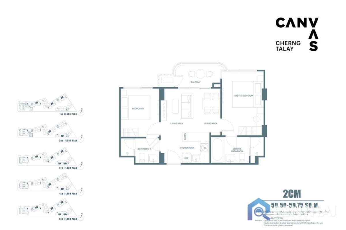 For sale condo 2 bedrooms at Canvas Cherngtalay - image 4