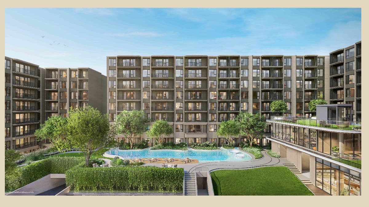 White down payment, price lower than Origin Place Center Phuket project, 7th floor, swimming pool view.