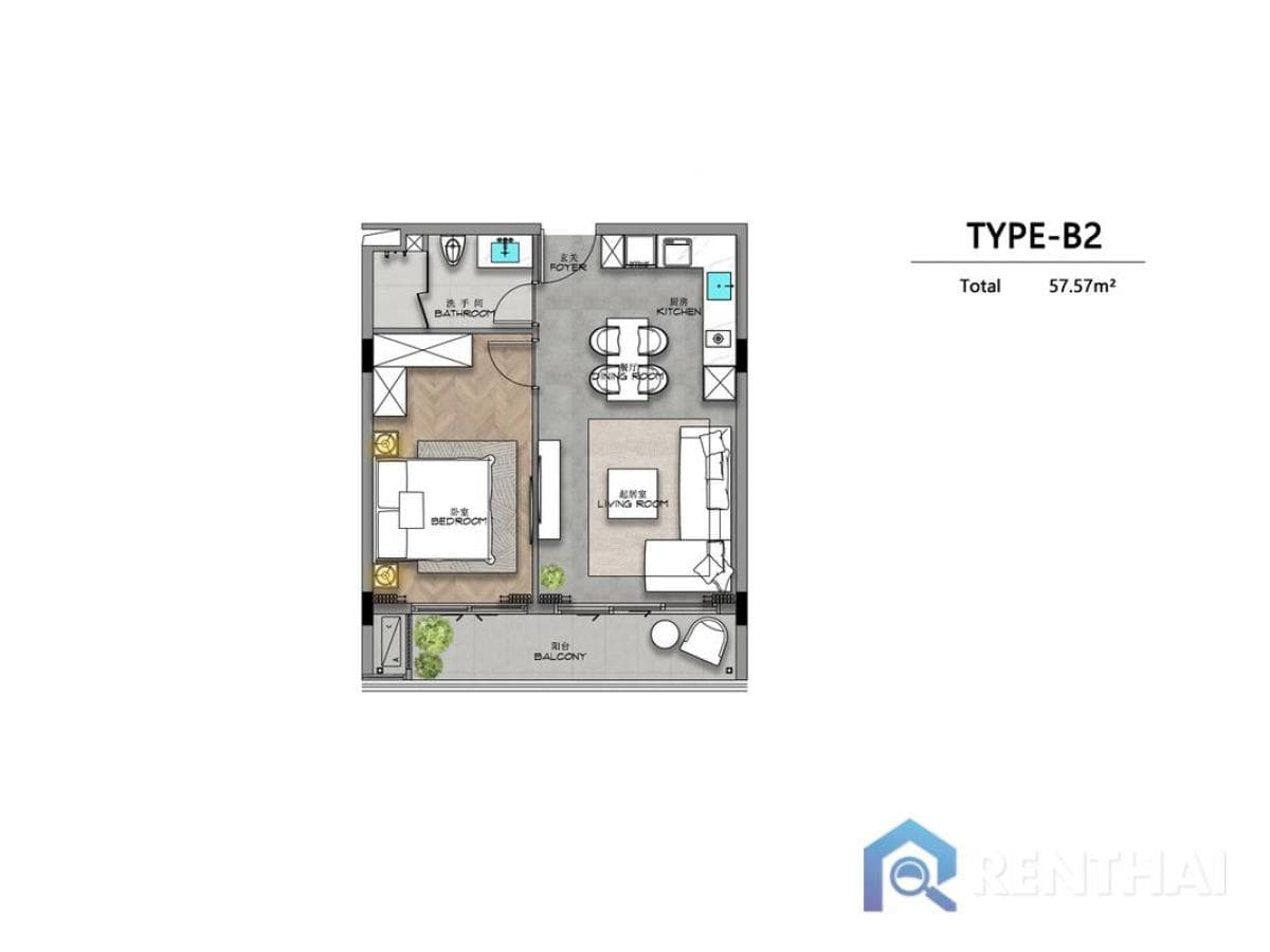 1 beds 58 sqm - image 5