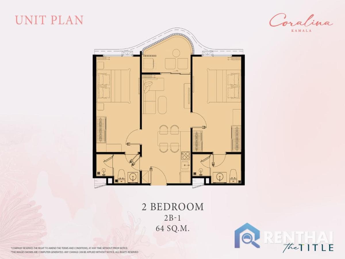 For sale condo 2 bedrooms at The Title Coralina Kamala - image 5