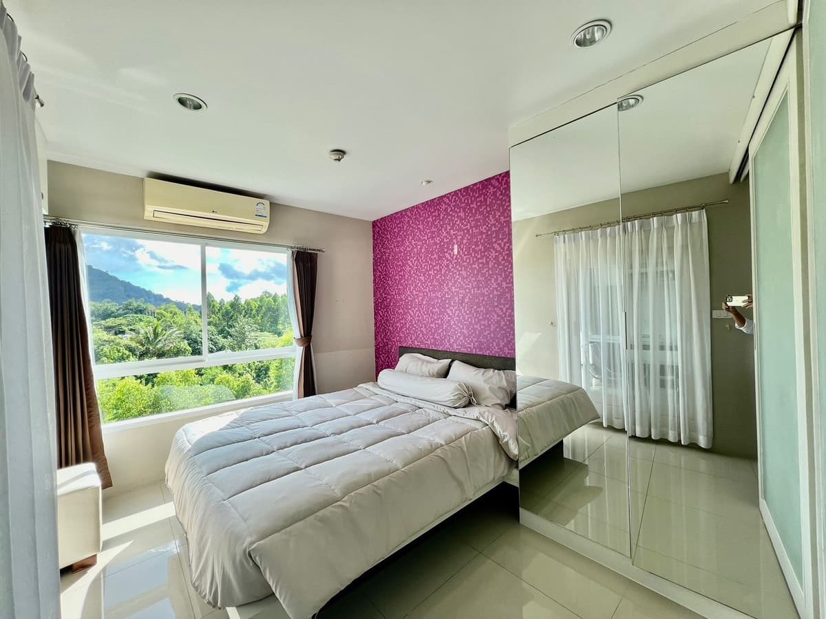 🌴 Condo for rent, mountain view, near Central Phuket Festival, quality condo, close to lifestyle areas. In the heart of Phuket city, convenient travel, close to food sources.
