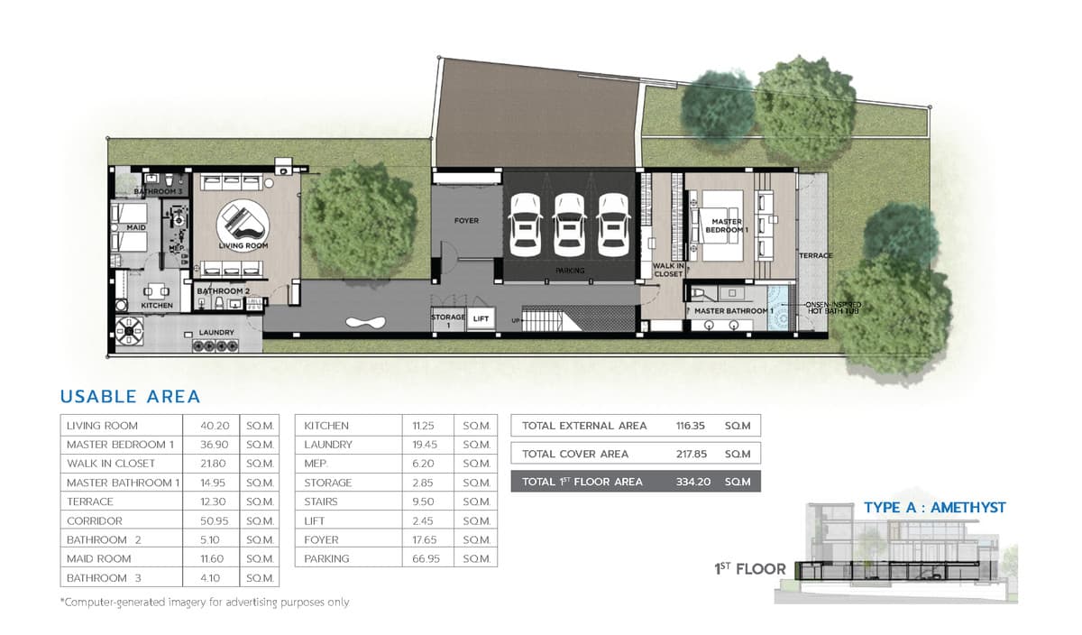 Sea Theater Rawai - Amethyst (Type A) 151.25 sq m.: Modern luxury villa. Merge nature in the heart of Rawai, Phuket - image 7