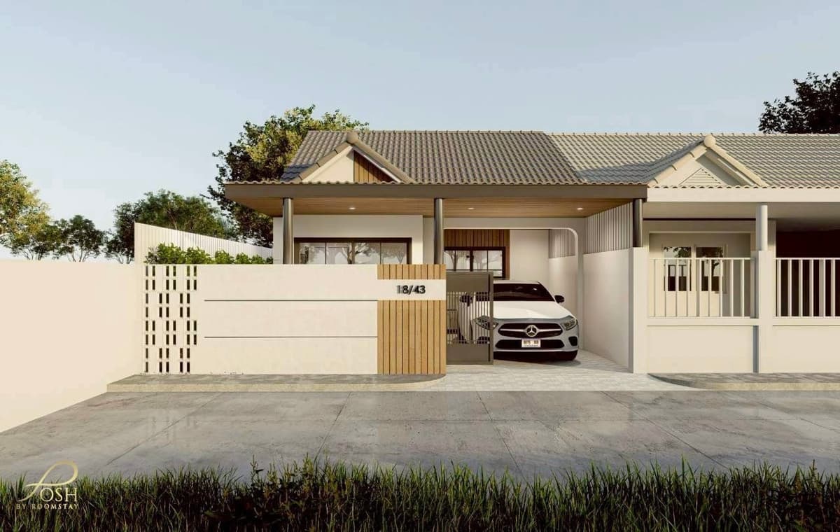 One-story semi-detached house, newly renovated Thepnimit Village – Chalong Prime location, just 2 minutes from Home Pro Village Chalong Newly renovated single-storey semi-detached house Thepnimit Village – Chalong Prime location, just 2 minutes from Home - image 6