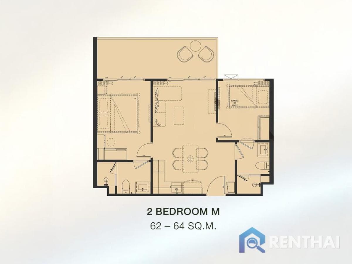 For sale condo 2 bedrooms at The Title Biancana - image 5