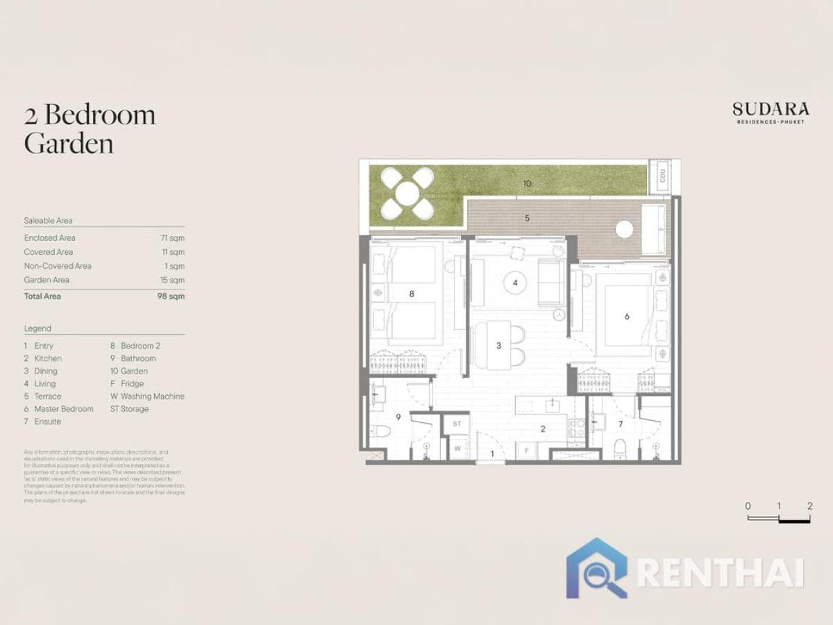 For sale condo 2 bedrooms at Sudara Phase 1 - image 5