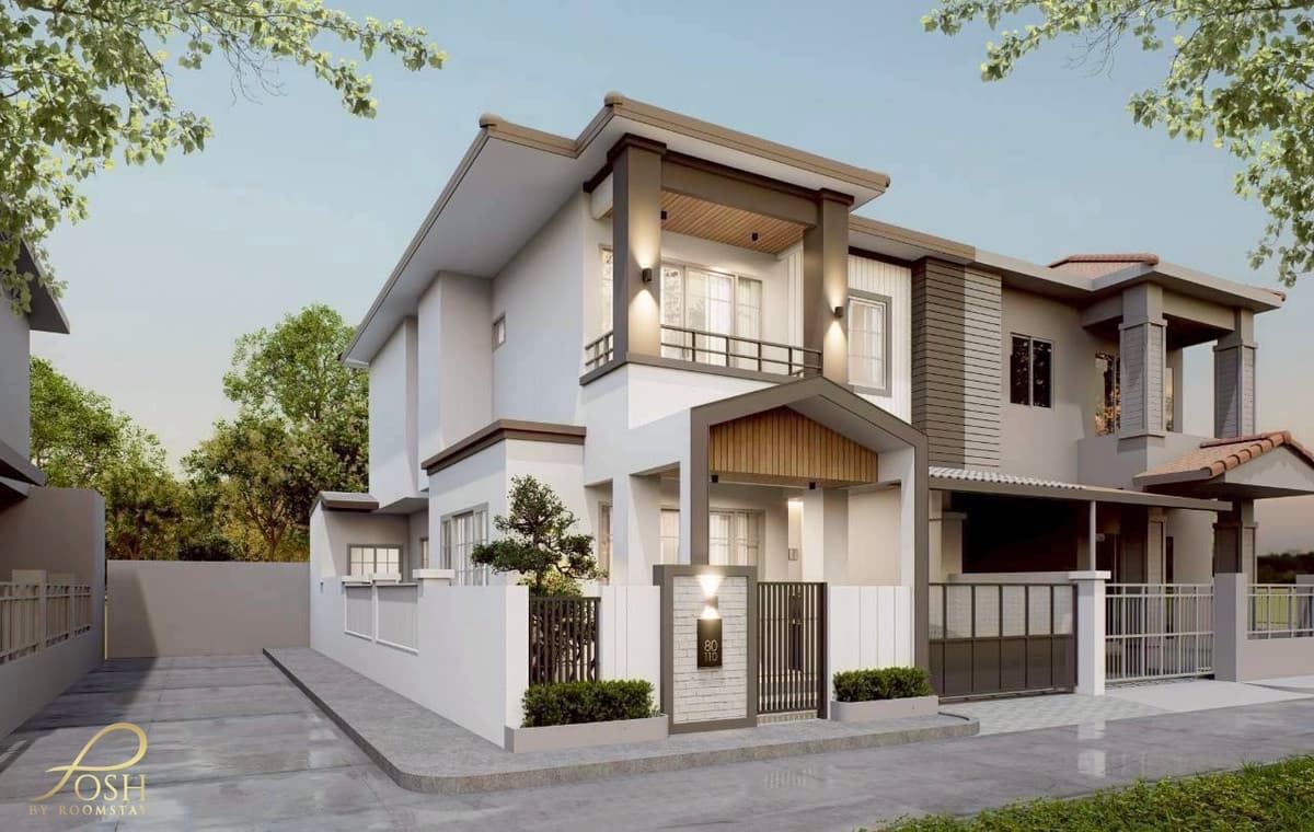2-Storey Corner Townhouse near Central Phuket Located in Phanason Residence, next to Makro Phuket. A rare corner unit in a prime location in the city center