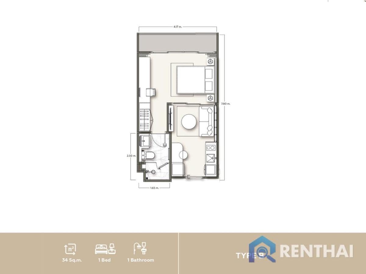 For sale condo 1 bedroom at Vibe Residence - image 5