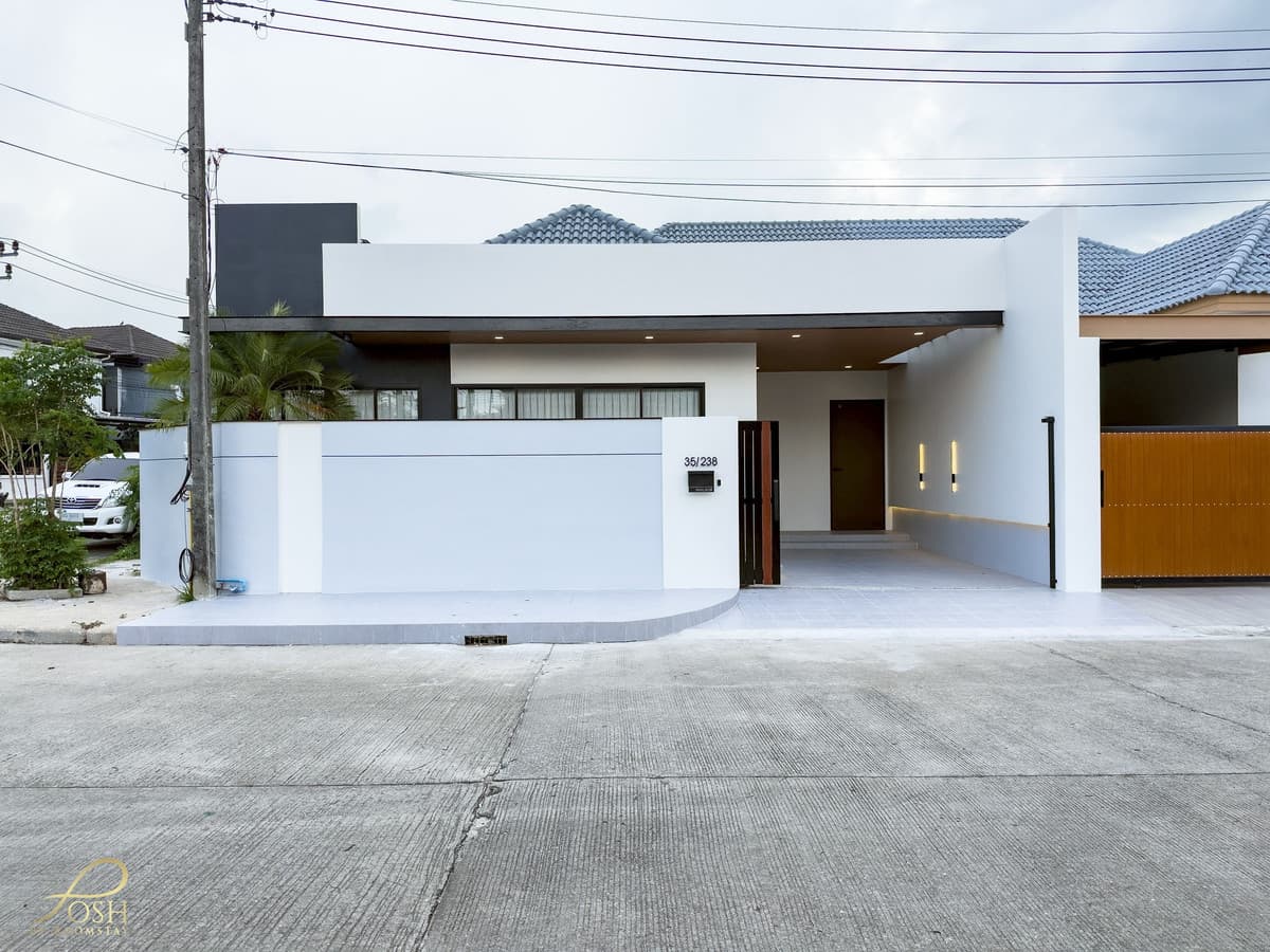 บ้านเดี่ยวพร้อมสระว่ายน้ำ 3ห้องนอน 4ห้องน้ำ ทำเลเกาะแก้ว ใกล้บริติช เจ้าฟ้าการ์เด้นโฮม3   Detached House with Private Swimming Pool 3Bed 4Bath Chaofa Garden Home 3 – Koh Kaew near BIS