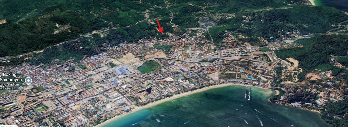 House and land for sale in Patong, land 3 rai.