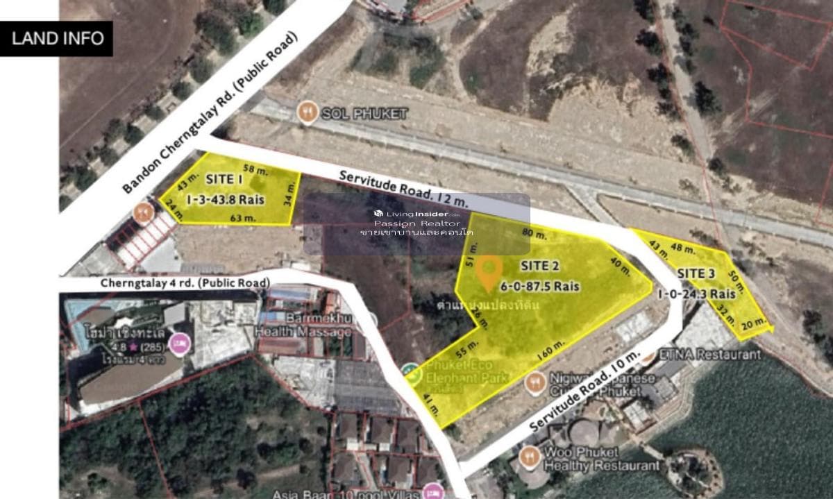 ✨ For sale ✨ Cherngtalay land 6-0-87.5 rai in the heart of tourist attractions. Suitable for condos and residences. - image 2