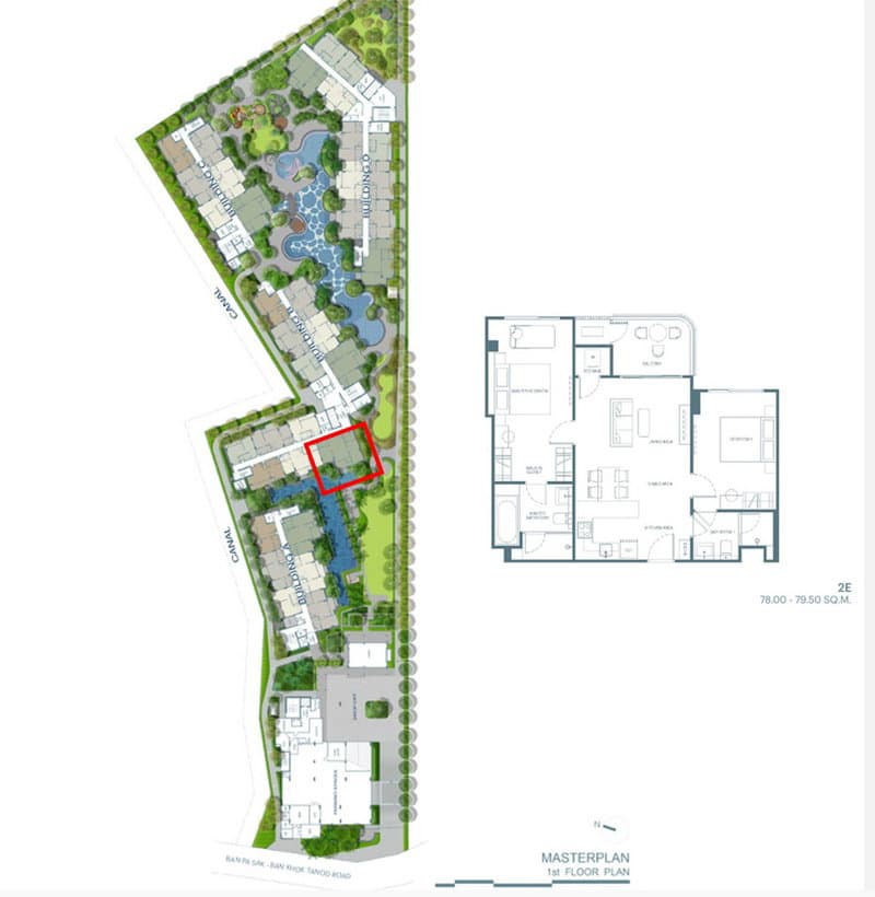 Call : 096-263-5414 (Sell by Owner, Foreigner Quota) CANVAS Cherngtalay 2-Bedrooms 2-Bathrooms, best view in the project, VVIP price - image 2