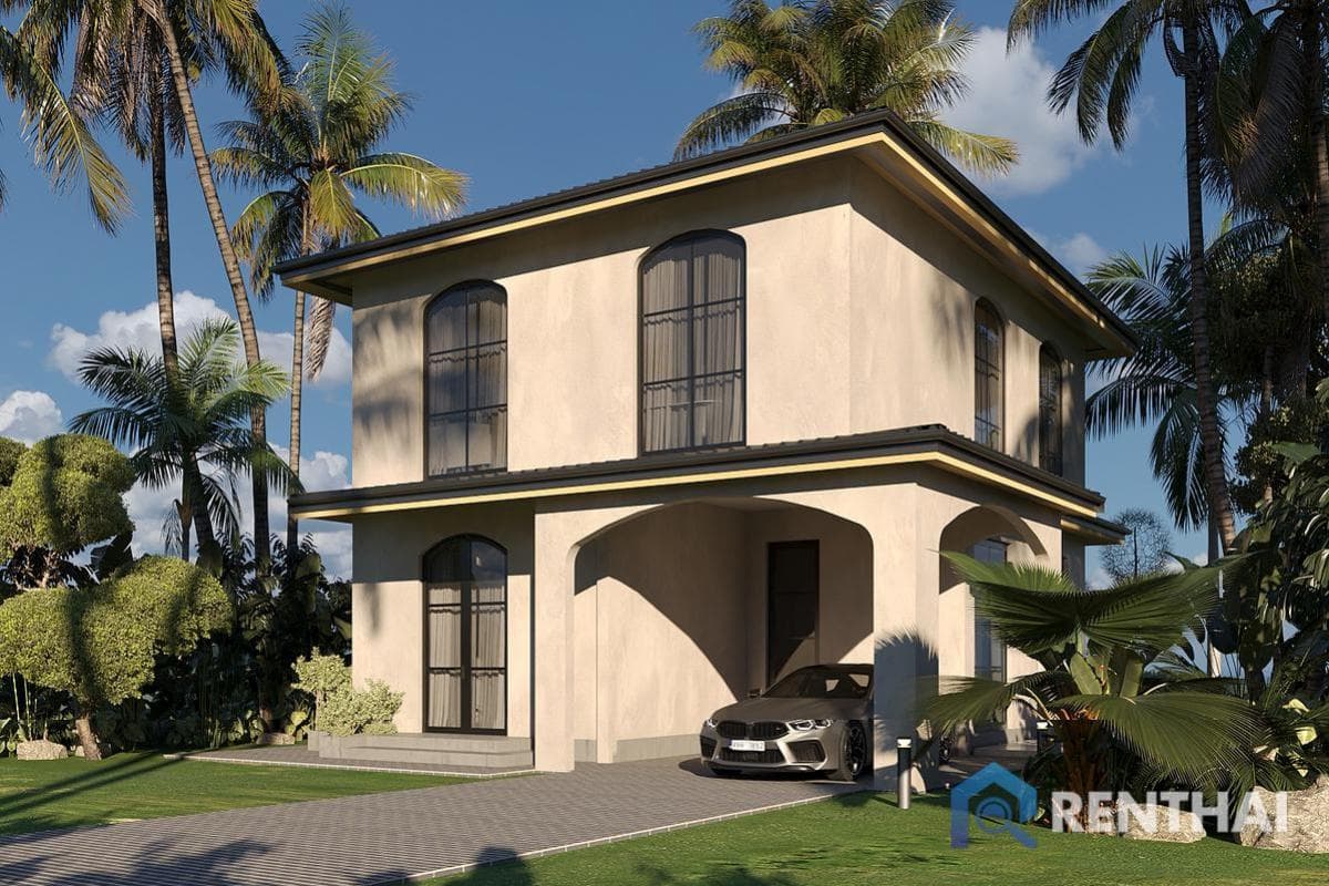 3bed 9 Nile Residence Villa in Phuket with Pool, Garden, Furnished Kitchen