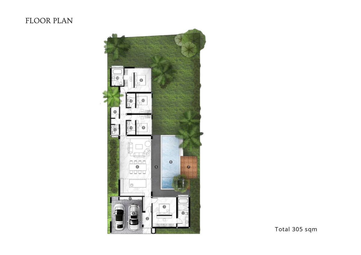 Land in Phuket, Pa Khlok, for building a pool villa. There is a house plan provided. - image 6