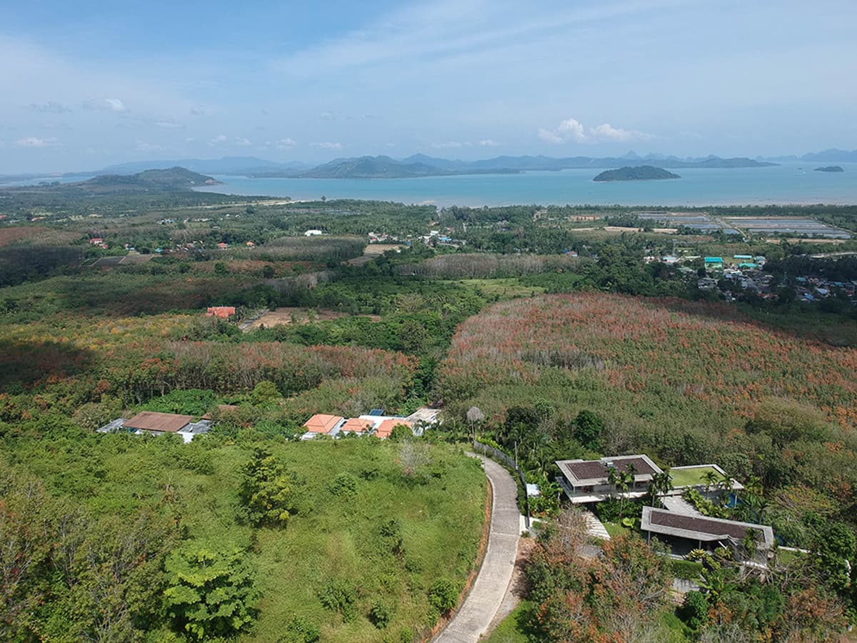 Special sea view land for sale – Baan Para Pa Khlok, Phuket | 7 rai | 180 degree panoramic sea view.