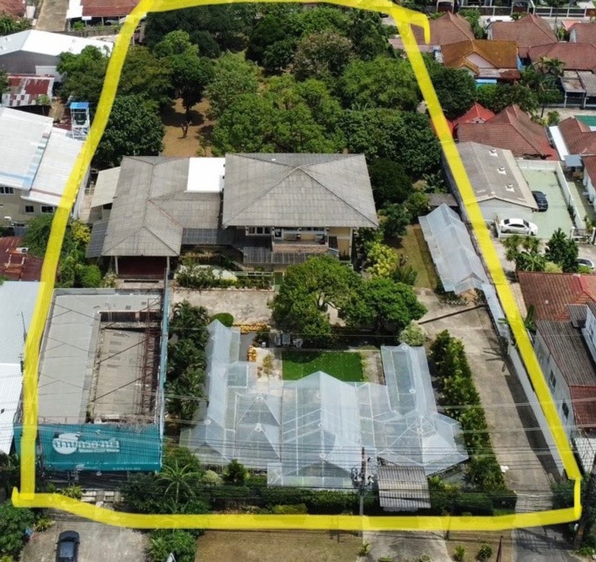 Prime large land for sale in Phuket on Chaofa West Road, approx. 3.5 Rai, near Central – rare opportunity!