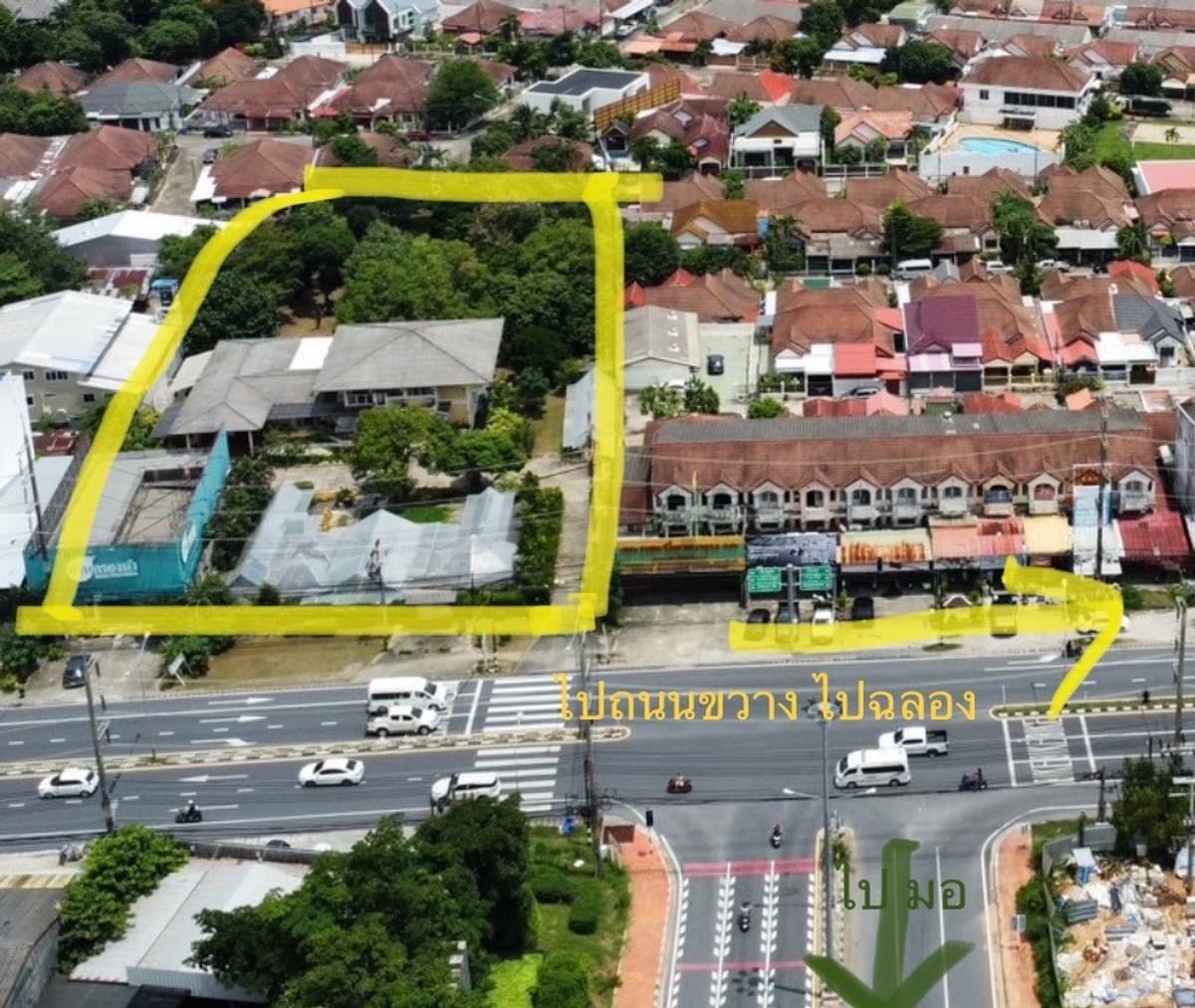 Prime large land for sale in Phuket on Chaofa West Road, approx. 3.5 Rai, near Central โ rare opportunity! - image 2