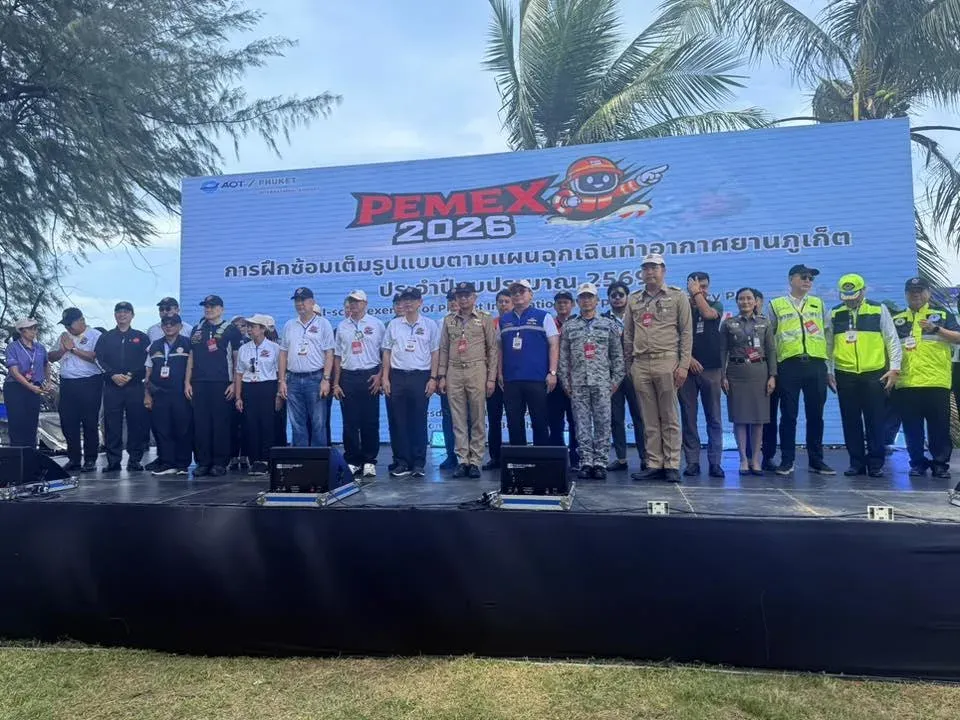 Phuket Airport Conducts Full-Scale Emergency Drill “PEMEX