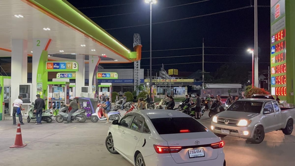 Thailand Raises Fuel Prices by 6 Baht per Litre from March 26th as Middle East Tensions Drive Up Global Oil Costs
