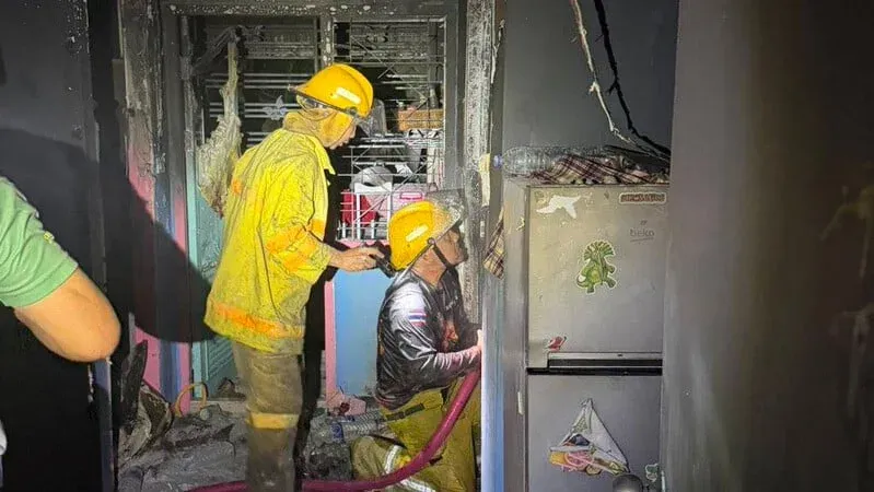 Fire breaks out at Thalang housing complex
