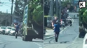 Foreign biker sparks alarm with wheelie stunt in Phuket