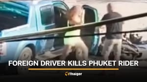 Foreign pickup driver kills Thai motorcyclist on Phuket road