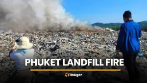 Пожар на свалке в Phuket локализован, но дым сохраняется