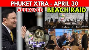 Phuket समुद्रतट अतिक्रमण हटाने की कार्रवाई में Bang Tao के रेस्तरां हटाए गए; Thaksin को पैरोल मिली