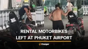 Foreign tourists slammed for abandoning rental motorcycles at | Phuket