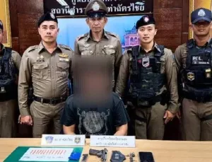 Man Arrested at Phuket Checkpoint With Gun and Methamphetamine
